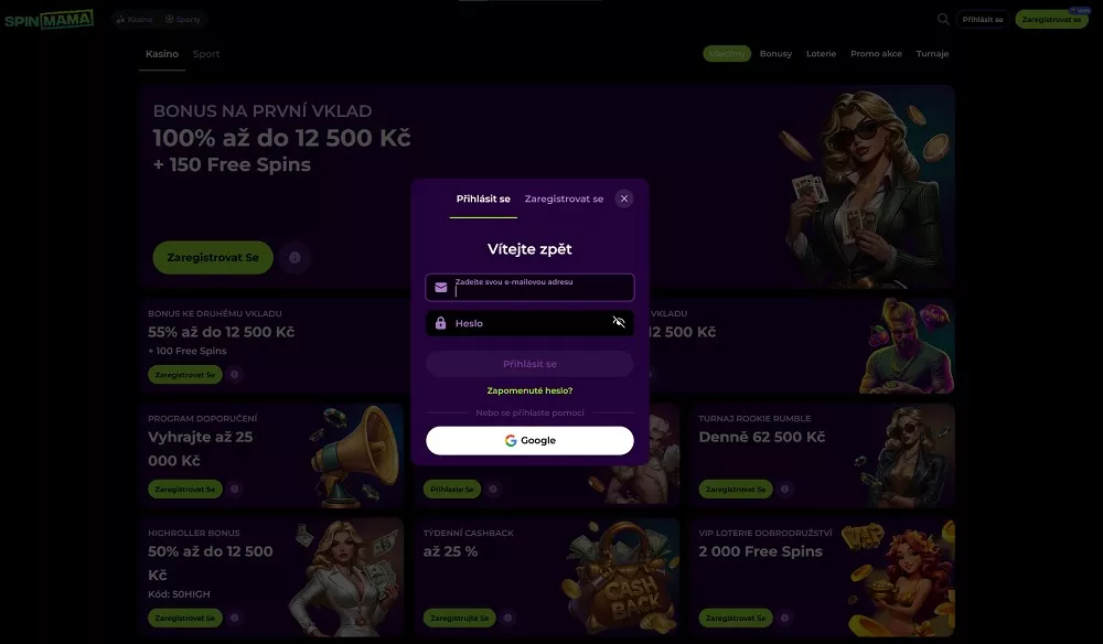 Spinmama bonus bez vkladu