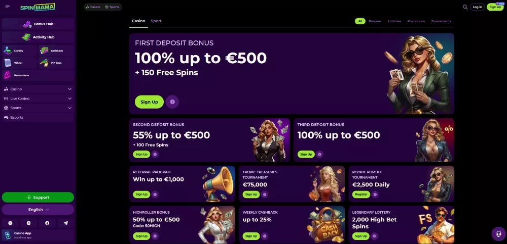 ZÍSKEJ BONUS - Spinmama free spiny - SpinMama | 2